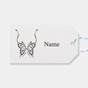 Étiquettes-cadeau Tatouage papillon stylisé Thunder_Cove