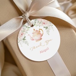 Étiquettes Cadeau Tea Party Baby Shower