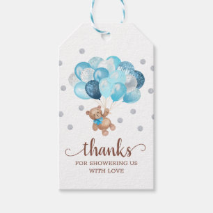 Étiquettes-cadeau Teddy Bear Merci Baby shower Faveurs Balises cadea