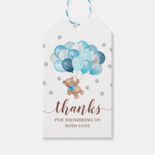 Étiquettes-cadeau Teddy Bear Merci Baby shower Faveurs Balises cadea