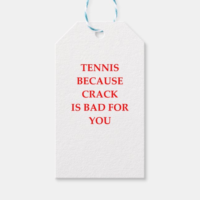 Étiquettes-cadeau tennis (Devant)