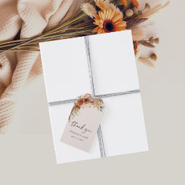 Étiquettes-cadeau Terracotta Fall Mariage Floral Favor Merci