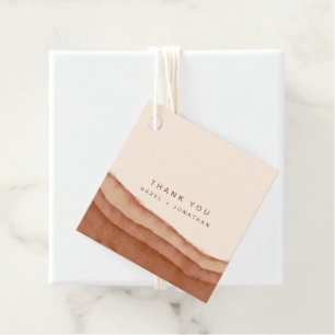 Étiquettes Cadeau Terracotta Ombre Boho