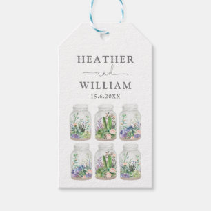 Étiquettes-cadeau Terrarium Succulent moderne Fiesta Floral Mariage