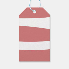 Étiquettes-cadeau Terre Rouge et Blanc Abstrait