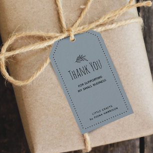 Étiquettes-cadeau Terreux Merci de soutenir ma petite entreprise