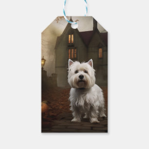 Étiquettes-cadeau Terrier blanc de l'ouest de l'Écosse Halloween Épo