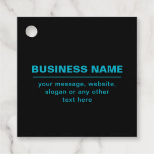 Étiquettes Cadeau Texte personnalisable pour l'entreprise, etc. Noir