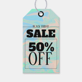 Étiquettes-cadeau Texture irisée liquide