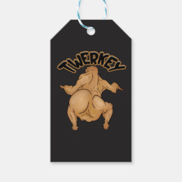 Étiquettes-cadeau Thanksgiving Twerkey Gift Tag