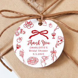 Étiquettes Cadeau That's Amore Hand Drawn Italian Bridal Shower