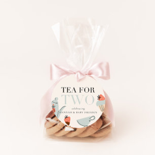 Étiquettes Cadeau Thé pour deux Baby shower Tea Party