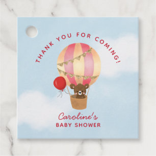 Étiquettes Cadeau Thème aventure Baby shower fille Merci