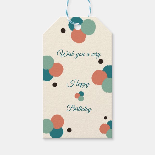 Étiquettes-cadeau Thème Balloon Anniversaire Fête Carte d'invitation (Devant)