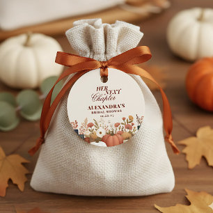 Étiquettes Cadeau Thème de livre d'automne pour la prochaine étape d