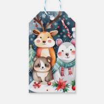 Thème de Noël Animaux mignons