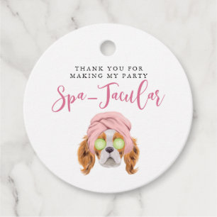 Étiquettes Cadeau Thème Spa mignon fête d'anniversaire
