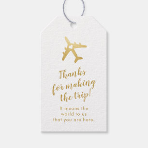 Étiquettes-cadeau Thème Voyage Avion Destination Favoriser