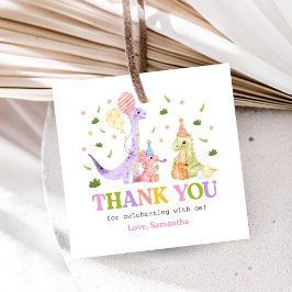 Étiquettes Cadeau Three Rex Dinosaur Birthday