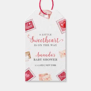 Étiquettes-cadeau Timbre Lettre Chéri Baby Shower Merci