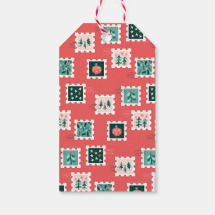 Étiquettes-cadeau Timbres de jours de houx joyeux