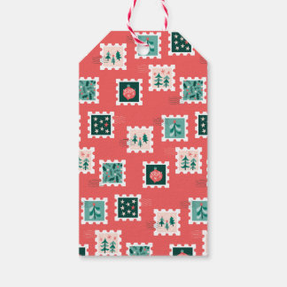 Étiquettes-cadeau Timbres de jours de houx joyeux