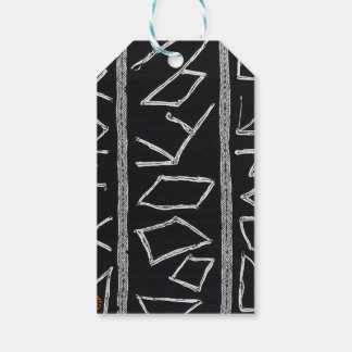Étiquettes-cadeau Tissu Mudcloth africain caribéen de luxe sophistiq