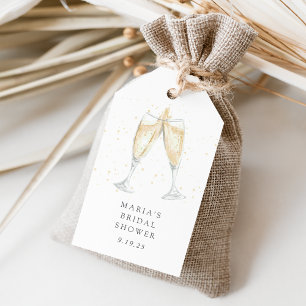 Étiquettes-cadeau Toast Champagne Fête des mariées personnalisée Fav