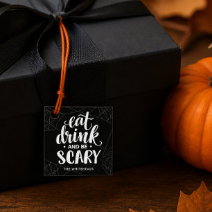 Étiquettes Cadeau Toile d'araignée Halloween