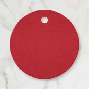 Étiquettes Cadeau Tomate Texturée Rouge Rond Favor Tag – Personnalis