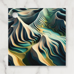 Étiquettes Cadeau Topographic currents