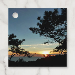 Étiquettes Cadeau Torrey Pine Sunset III Paysage californien