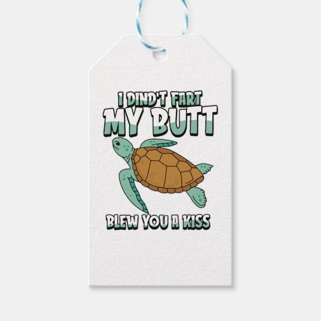 Étiquettes-cadeau Tortue de mer (Devant)