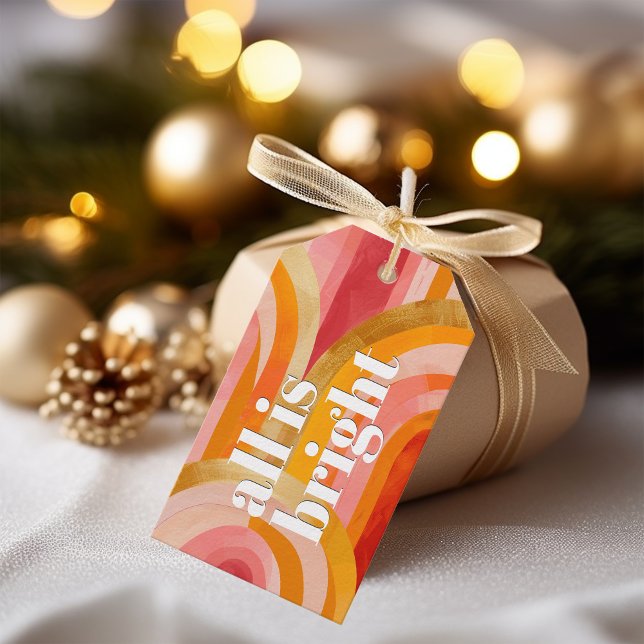 Étiquettes-cadeau Tout est brillant Arches fantaisistes de Noël (Créateur téléchargé)