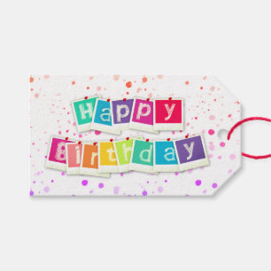 Étiquettes-cadeau Tout le bien à l'anniversaire