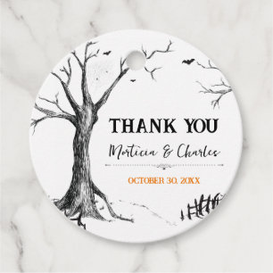 Étiquettes Cadeau Toutes les hirondelles Halloween Arbre Arbre Arron