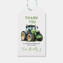 Étiquettes-cadeau Tracteur 1er anniversaire Fun Farm