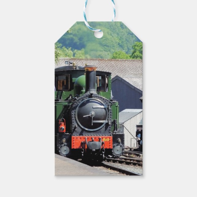 ÉTIQUETTES-CADEAU TRAIN À VAPEUR (Devant)