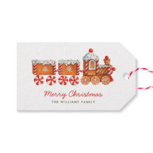 Train de pain d'épices et de menthe de Noël