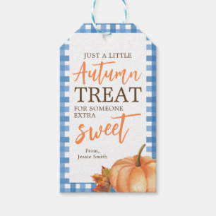 Étiquettes-cadeau Traitement D'Automne Pour Quelqu'Un De Sucré Tre