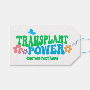 Étiquettes-cadeau Transplant Power Retro personnalisable