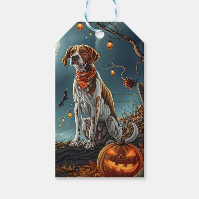 Étiquettes-cadeau Treking Walker Halloween Éffrayant (Devant)