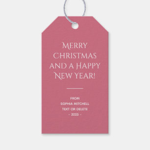 Étiquettes-cadeau Trend Color Soft Rose Christmas
