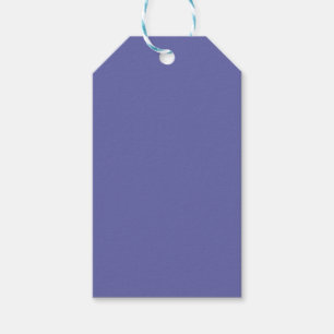 Étiquettes-cadeau Très Peri couleur solide