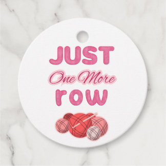 Étiquettes Cadeau Tricot Rose Juste Une Rangée De Plus
