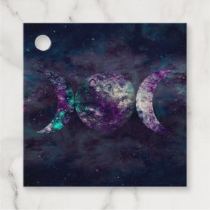 Étiquettes Cadeau Triple Déesse Lunaire Luna Univers Emballage de Fê