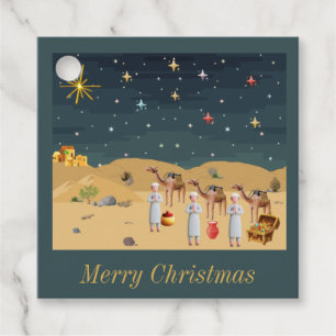 Étiquettes Cadeau Trois cadeaux de Wisemen