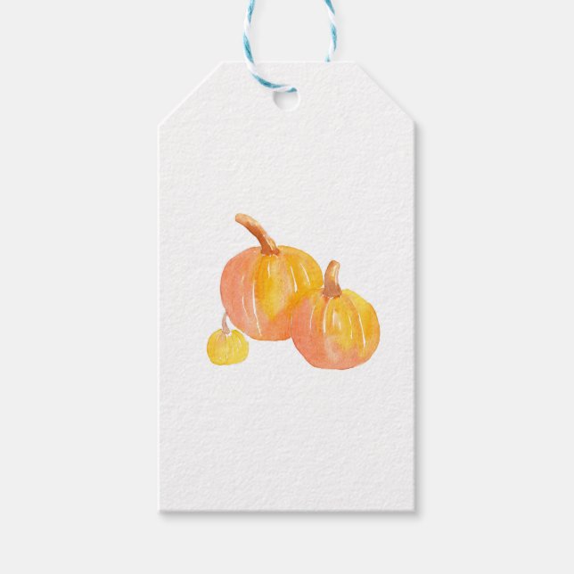 Étiquettes-cadeau 'Trois Citrouilles (Devant)