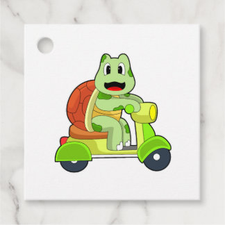 Étiquettes Cadeau Trottinette Tortue