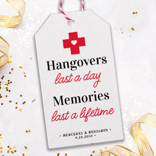 Étiquettes-cadeau Trousse de récupération Hangover Favoriser mariage